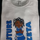 Zeta Phi Beta Sorority Youth T-shirt Future Zeta  Short Sleeve Shirt