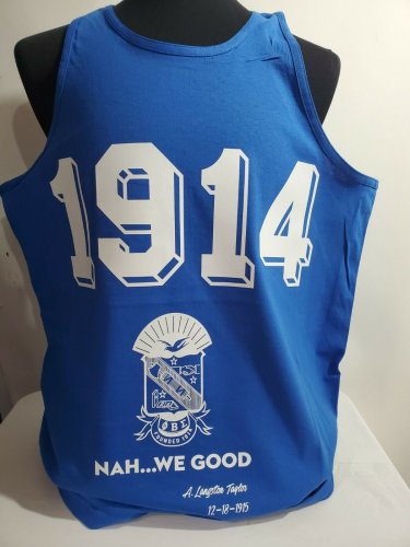 PHI BETA SIGMA FRATERNITY TANK TOP 1914 A.LANGSTON TAYLOR TANK TOP GOMAB TANK #