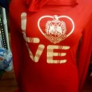 Delta Sigma Theta Sorority Pullover Hoodie Tee I love Delta Sigma Theta Hoodie