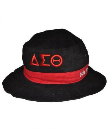 DELTA SIGMA THETA SORORITY BLACK Bucket DELTA BUCKET HAT 1913