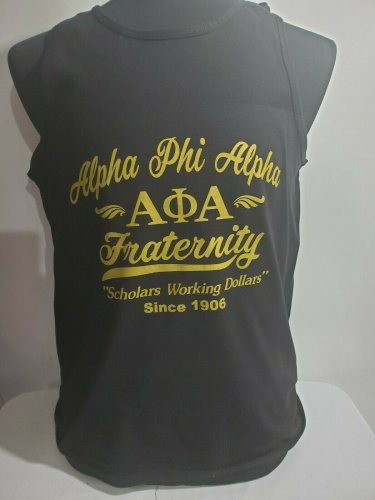 Alpha Phi Alpha Fraternity Tank Top  Black Alpha Phi Alpha Tank Top 1906