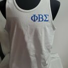 PHI BETA SIGMA FRATERNITY TANK TOP WHITE PHI BETA SIGMA TANK  TOP