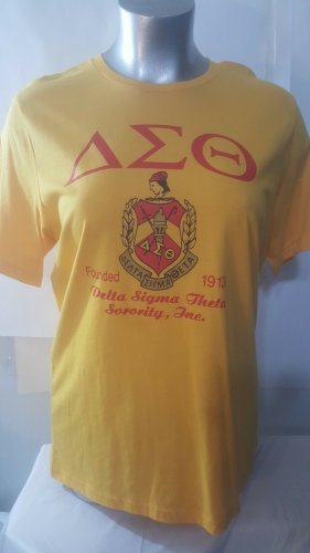 DELTA SIGMA THETA SORORITY SHIRT DELTA SIGMA THETA DUCK YELLOW DELTA DIVA TEE