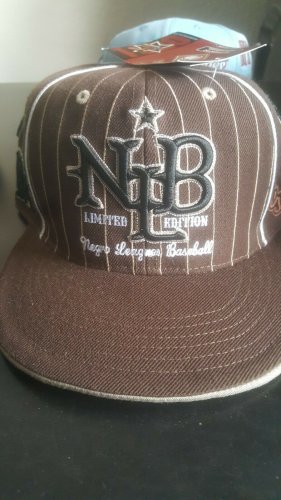 Negro league baseball Museum Fitted Baseball Hat 7 1/4 -7 3/8 Brown