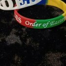 Order of the Eastern Star Sorority Silicone Bracelet O.E.S. wrist band