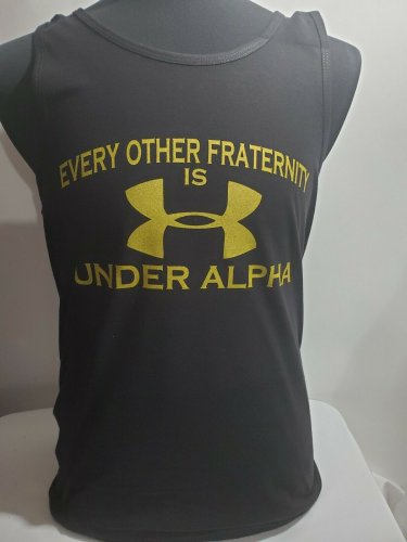 Alpha Phi Alpha Fraternity Tank Top T-SHIRT Black Alpha Phi Alpha Tank Top 1906