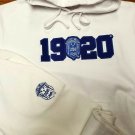 ZETA PHI BETA SORORITY JOGGING SUITE SET WHITE ZETA PHI BETA 2PC JOGGER SET