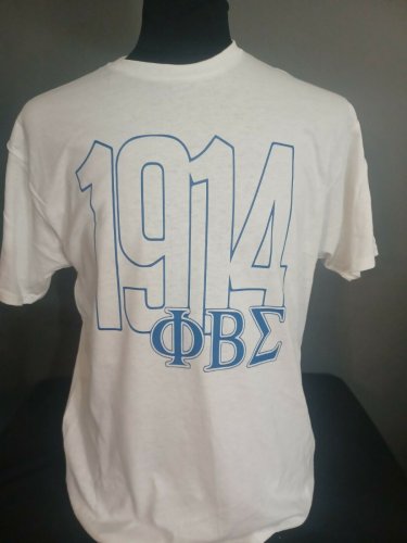 PHI BETA SIGMA FRATERNITY SHORT SLEEVE T-SHIRT  Phi Beta Sigma 1914 T-shirt