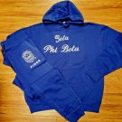 ZETA PHI BETA SORORITY JOGGING SUITE SET BLUE ZETA PHI BETA 2PC HOODIE SET