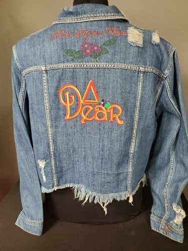 DELTA SIGMA THETA SORORITY DENIM JEAN JACKET DELTA DEAR CROP DENIM JACKET 1913