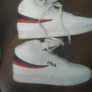 Fila Men's Vulc 13 MID Plus 2 Walking Shoe White Navy red-150 10 PRE-OWNED