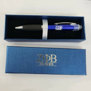 Zeta Phi Beta Sorority Pen Set with Gift Box 1920 Finer Women Hood Z-Phi