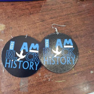 ZETA PHI BETA SORORITY wooden earrings Finer Women Earrings 1920