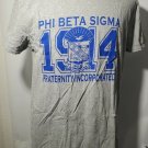 PHI BETA SIGMA FRATERNITY SHORT SLEEVE T- Shirt GRAY PRE-OWNED LARGE