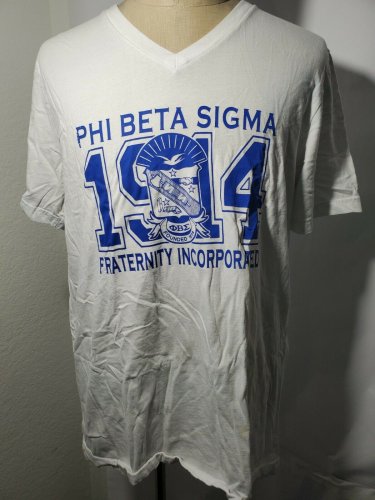 PHI BETA SIGMA FRATERNITY SHORT SLEEVE V-neck Shirt  Vintage Style