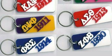 DELTA SIGMA THETA Sorority Key Chain Delta Sigma Theta Greek Letter Key Chain