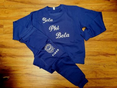 ZETA PHI BETA SORORITY JOGGING SUITE SET BLUE ZETA PHI BETA 2PC JOGGER SET 1920