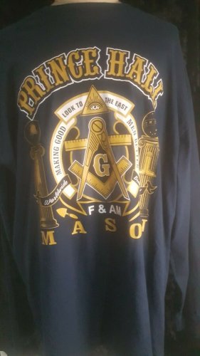 Prince Hall Masonic Freemason Long sleeve T-shirt 2B1ASK1 Masonic T-shirt