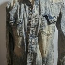 Blue Denim Long Sleeve Button up Shirt Hawks Bay Button up Shirt NEW LARGE
