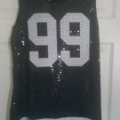 Women's Black Sequin Dress Sequin Evening top Disco Dress 99 Numbered Dress