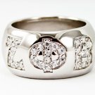 ZETA PHI BETA SORORITY Sterling Silver Ring with Simulated Diamonds, NEW!***