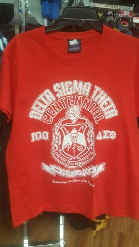 DELTA SIGMA THETA SORORITY RED CENTENNIAL VINTAGE 100 YEAR T-SHIRT