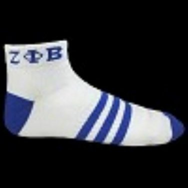 ZETA PHI BETA SORORITY ANKLE SOCKS ZETA PHI BETA BLUE SOCK SZ 6-11