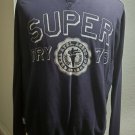 Super Dry Blue Men's Sweatshirt size XL PRE-OWNED CONDITION