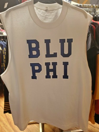 PHI BETA SIGMA FRATERNITY MUSCLE SHIRT PHI BETA SIGMA BLU PHI MUSCLE TEE