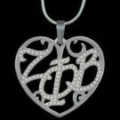 Zeta Phi Beta Sterling Silver Chain Necklace Divine 9 Sorority Necklace