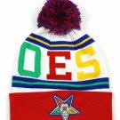 Order of the Eastern Star Beanie Hat O.E.S. Skull Cap Ball Beanie