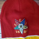ORDER OF EASTERN STAR RED BALL BEANIE HAT SKULL CAP OES SKULL CAP BEANIE
