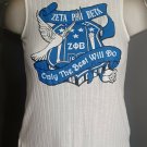 ZETA PHI BETA SORORITY BLOUSE WHITE SLEEVELESS ZETA PHI BETA SHIRT 1920