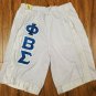 PHI BETA SIGMA Fraternity Basketball Shorts WHITE PHI BETA SIGMA SHORTS 1914