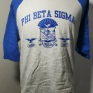 PHI BETA SIGMA FRATERNITY SHORT SLEEVE BASEBALL SHIRT DUCE CLUB #2 Vintage Style