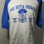 PHI BETA SIGMA FRATERNITY SHORT SLEEVE BASEBALL SHIRT DUCE CLUB #2 Vintage Style