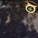 Freemason Stainless Steel CZ Ring Gold Tone  SIZE 10