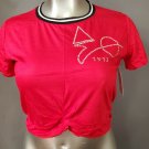 DELTA SIGMA THETA SORORITY RED CROP TOP SHORT SLEEVE BLOUSE 1913