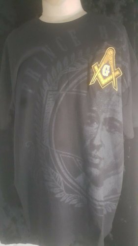 Prince Hall Mason short sleeve T-shirt 2B1ASK1  Masonic Freemason T-shirt 3XL