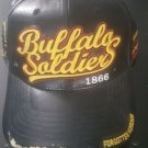 BUFFALO SOLDIER BASEBALL HAT US ARMY BUFFALO SOLDIER LEATHER  BASEBALL CAP HAT