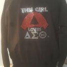 Delta Sigma Theta Sorority Black Jacket 1913 Delta Diva Bomber Flight Jacket