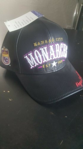 Negro League Baseball Leather Baseball Hat Cap Kansas City Monarchs baseball cap
