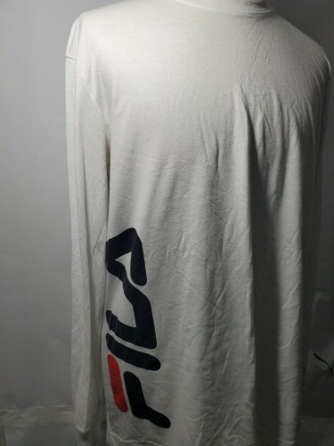 FILA Men's White Long Sleeve T-Shirt PRE-OWNED XL