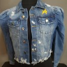 Sigma Gamma Rho Sorority Distressed Denim Jean Jacket