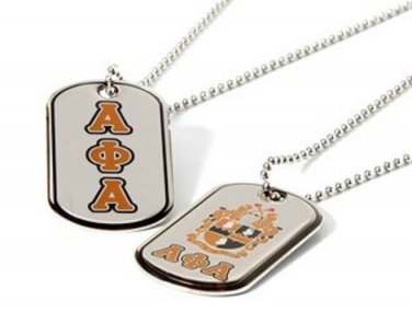 Alpha Phi Alpha  Fraternity Dog Tag Necklace Neck Chain 1906
