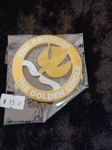 Order of the Golden Circle Side Fender Glass Emblem Rear Badge Sticker Logo