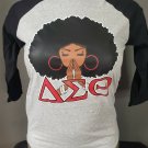 DELTA SIGMA THETA SORORITY Baseball T-shirt  DELTA DIVA BASEBALL T-SHIRT 1913