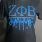 ZETA PHI BETA SORORITY  T-SHIRT BLACK ZETA PHI BETA T-SHIRT