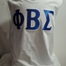 PHI BETA SIGMA FRATERNITY MUSCLE SHIRT PHI BETA SIGMA  GREEK LETTER MUSCLE TEE