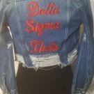 DELTA SIGMA THETA SORORITY DENIM JEAN JACKET DELTA DIVA CROP DENIM JACKET 1913